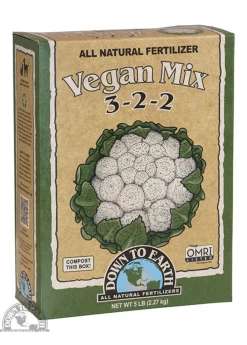 Vegan All Purpose Organic Fertilizer Blend 3-2-2, 5lb