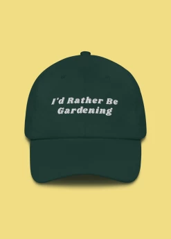 I'd Rather Be Gardening Embroidered Dad Hat